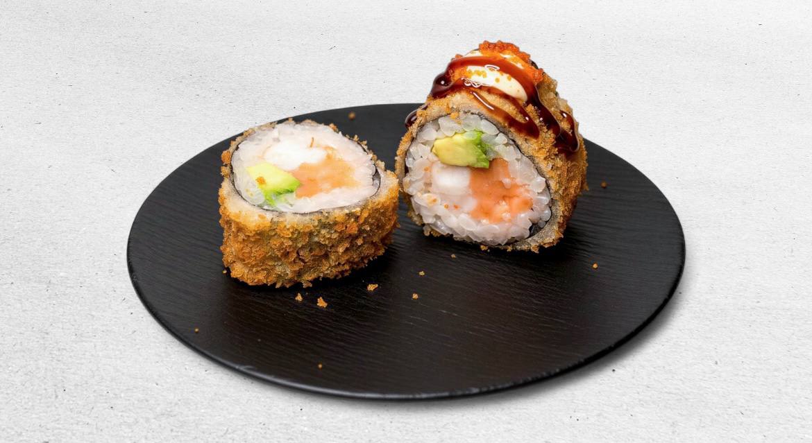 30. Ebi salmon tempura